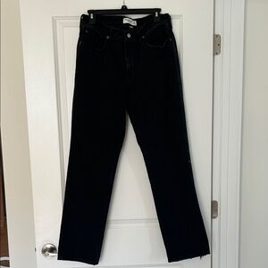 Abercrombie & Fitch Women's Black Straight Leg Jeans